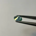 Moissanita azul GRA-0.80ct-6mm 6