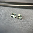 Par de amatistas verdes-3ct-6.8x6.8mm 1