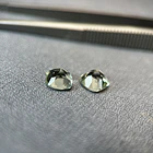 Par de amatistas verdes-3ct-6.8x6.8mm 3