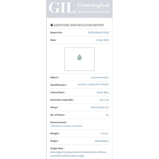 Turmalina paraíba GIL-1.19ct-7.90x6.13x4.23mm 4