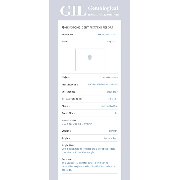 Turmalina paraíba GIL-0.69ct-6.60x5.09x2.99mm 4