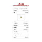 Esfeno certificado por AIG-1.29ct-8.07x6.07x3.87mm 4