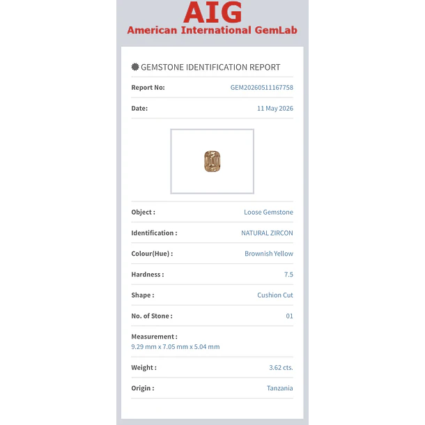Circón AIG-3.62ct-9.29x7.05x5.04mm 3
