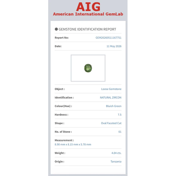 Circón AIG-4.04ct-8.90x8.15x5.78mm 3