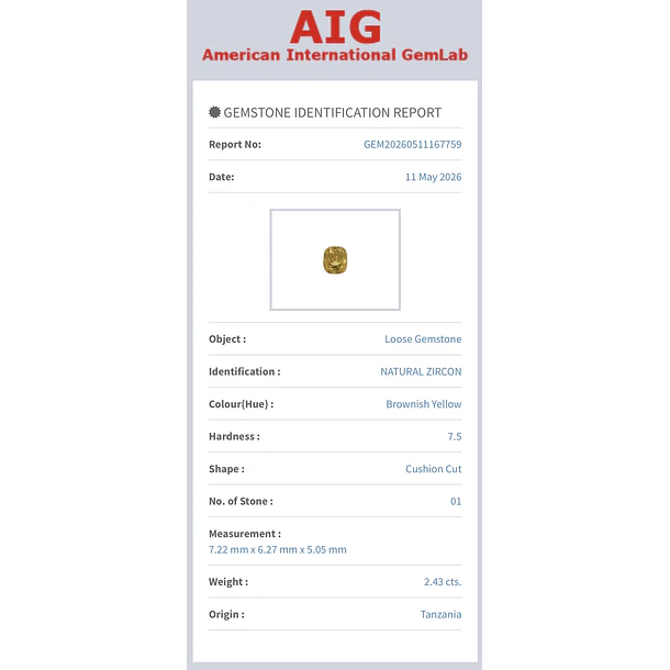Circón AIG-2.43ct-7.22x6.27x5.05mm 3