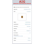 Circón natural AIG-3.58ct-8.75x6.66x4.85mm 4