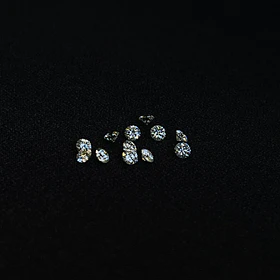 Lote 6 Moissanita-0.07ct-3mm