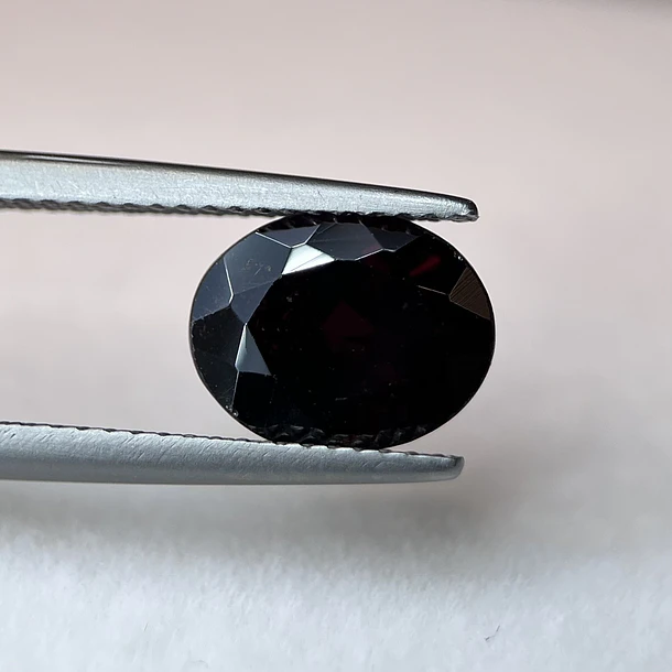 Par Granate rojo-1.28ct-7.8x5.9x2.9mm 1
