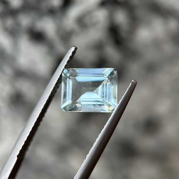 Par Aguamarina-1.10ct-7x5mm 1