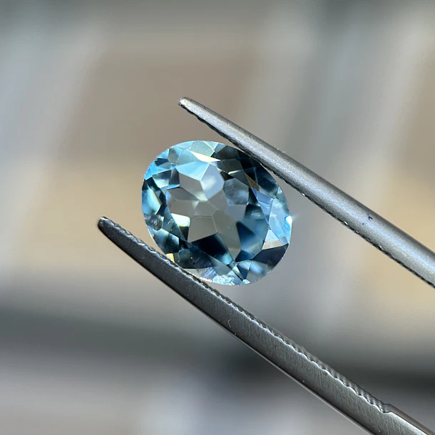Topacio azul–2.88ct–10x8mm 1