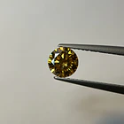 Moissanita amarilla naranja GRA-0.80ct-6mm 1