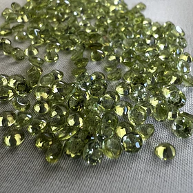 Lote 8 piezas Peridoto-0.160ct-3mm