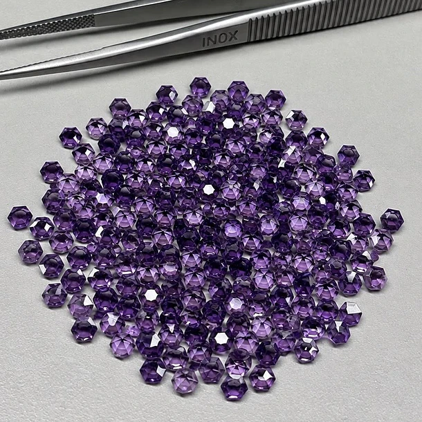 Amatista morada–0.20ct–3x3mm 1
