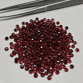 Granate rojo–0.12ct–2.6mm