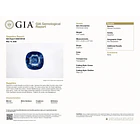Zafiro azul GIA AIG-4.07ct-9.51x9.35x4.57mm 4