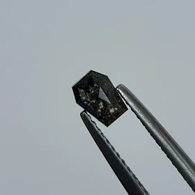 Salt and pepper-0.56ct-5.31x4.05x2.28mm