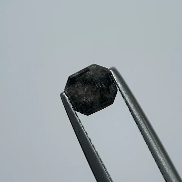 Salt and pepper-0.86ct-5.54x5.14x2.8mm 3