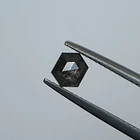 Salt and pepper-0.73ct-5.94x4.82x2.78mm 1
