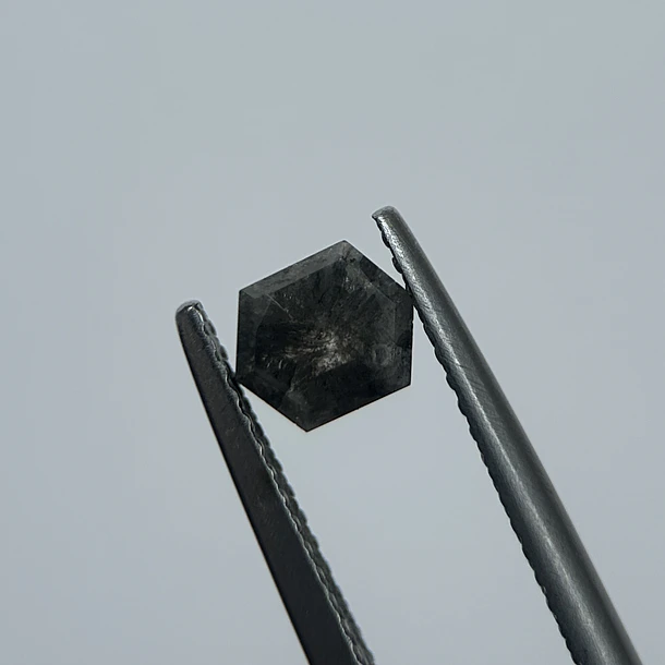 Salt and pepper-0.73ct-5.94x4.82x2.78mm 3