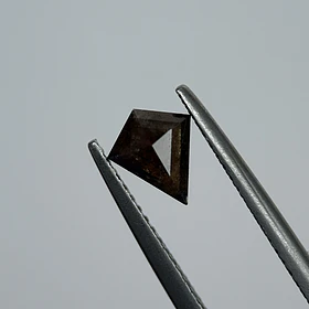 Salt and pepper-0.83ct-7.24x6.21x2.95mm