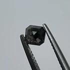 Salt and pepper-0.795ct-5.03x4.83x3.04mm 3