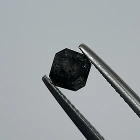 Salt and pepper-0.795ct-5.03x4.83x3.04mm