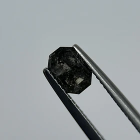 Salt and pepper-1.06ct-6.82x4.60x3.09mm