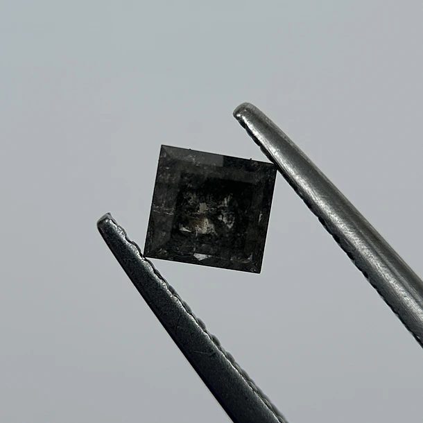 Salt and pepper-0.83ct-4.47x4.26x3.64mm 1