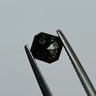 Salt and pepper-0.965ct-5.38x5.05x3.43mm 2