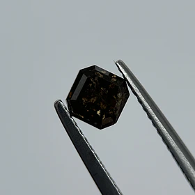 Salt and pepper-0.88ct-5.08x5.04x3.29mm