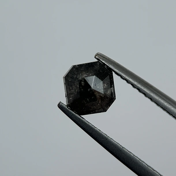 Salt and pepper-1.04ct-5.74x5.55x2.89mm 1