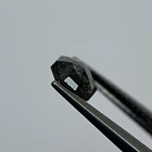 Salt and pepper-1.04ct-5.74x5.55x2.89mm 2
