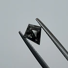 Salt and pepper-1.02ct-7.35x6.25x3.60mm 1