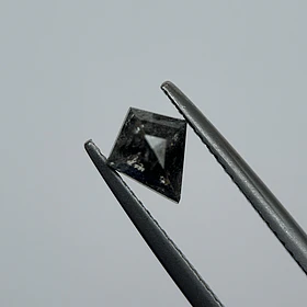 Salt and pepper-1.02ct-7.35x6.25x3.60mm