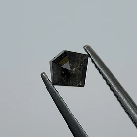Salt and pepper-0.73ct-6.05x5.43x3.23mm