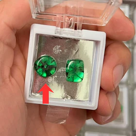 Esmeralda colombiana trapiche-5.96ct-12.8mm