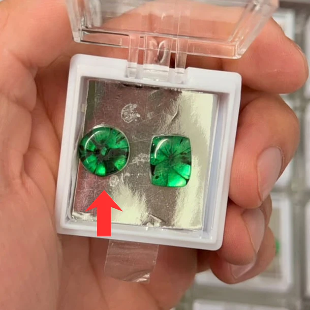 Esmeralda colombiana trapiche-5.96ct-12.8mm 1