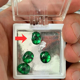 Esmeralda colombiana trapiche-3.30ct-10.8x8.2mm