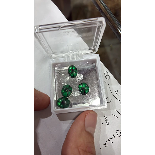 Esmeralda colombiana trapiche-3.40ct-10.1x9mm 2