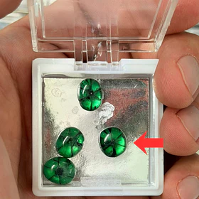 Esmeralda colombiana trapiche-3.50ct-10.4x8.9mm