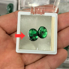Esmeralda colombiana trapiche-3.83ct-12.7x9.8mm