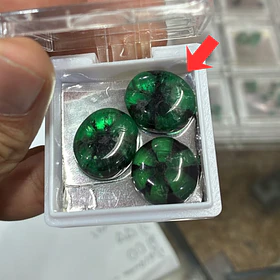 Esmeralda colombiana trapiche-21.11ct-18.3x16mm