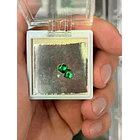 Esmeralda colombiana trapiche-0.77ct-5.8x6.4mm 2