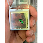 Esmeralda colombiana trapiche-0.77ct-5.8x6.4mm 3