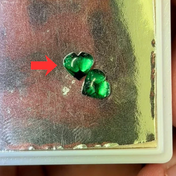 Esmeralda colombiana trapiche-0.73ct-6x6mm 1