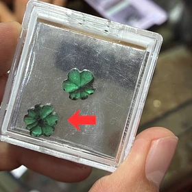 Esmeralda colombiana trapiche-2.04ct-10.6x10.6mm