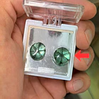 Esmeraldas colombiana trapiche-10.21ct-13.7x13.5mm 1