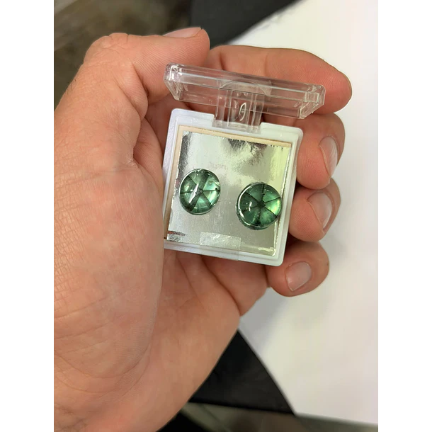 Esmeraldas colombiana trapiche-7.01ct-13.9x12.5mm 2