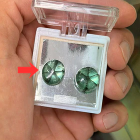 Esmeraldas colombiana trapiche-7.01ct-13.9x12.5mm