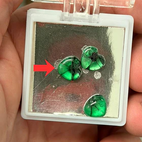 Esmeraldas colombiana trapiche-2.21ct-9x10mm